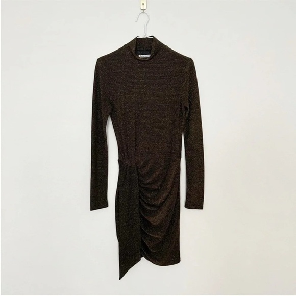 Reformation Paprika Long Sleeve Asymmetric Mini Dress - Picture 4 of 8